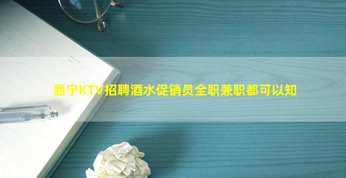 西宁KTV招聘酒水促销员全职兼职都可以知